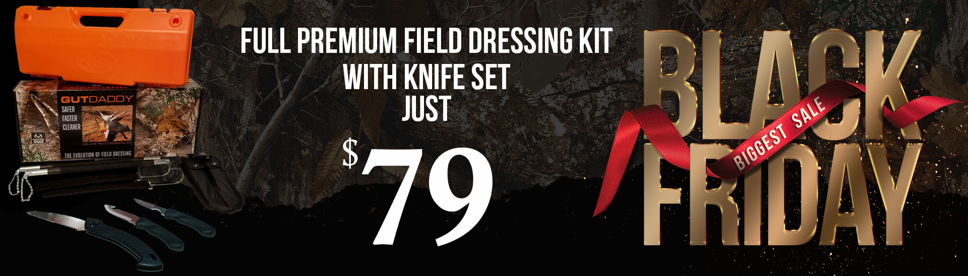  LYTACTICS Hunting Deer Knife Set Field Dressing Kit